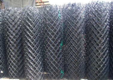 Karbon çelik galvanizli zincir bağlantı örgüsü metal yuvarlak direği ile elmas örneği