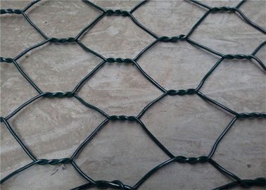Erozyon Kontrolü İçin PVC Kaplamalı Altıgen Gabion Kutu / Gabion Yatak