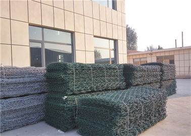 Güçlendirilmiş Askeri Altgen Galvanize Fil Gabion Kutuları 3,4 mm Selvedge Fil