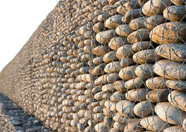 Kolay Kurulum 75mmx75mm Açı Boyutlu Kayalık Doldurulmuş Gabion Kafesleri / Gabion Basket / Kaya Doldurulmuş Gabion Kafesleri