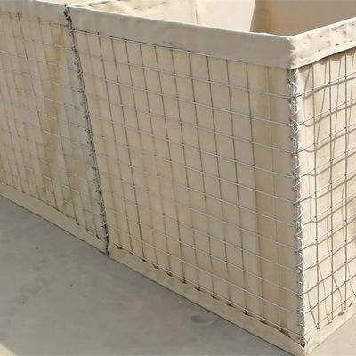 Galvanizli kaynaklı ordu bariyeri askeri kum duvarı savunma güvenlik askeri gabion kutusu