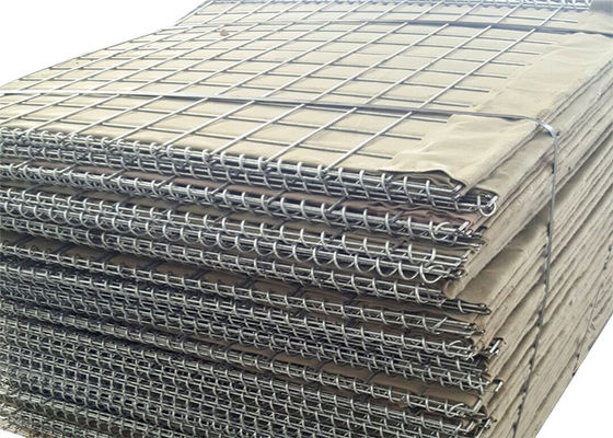 Uzun ömürlü kaynaklı askeri savunma bariyerleri / Gabion Mesh Kutusu Sel kontrolü için