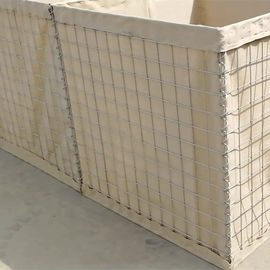 Dayanıklı Soldurulmuş Askeri Kum Gabion Kutusu Duvar Savunma için Kumlu Savunma Bariyeri