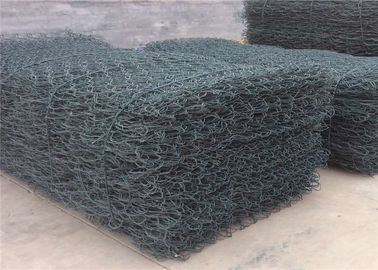 Nehir Bankası için 8 * 10 PVC Kaplı Malzeme Takviye Gabion Sepeti
