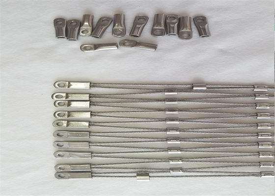 Romboid Delik Hayvanat Bahçesi için Ferruled Bağlantısı ile Kaya Çökme Önleme Ağı