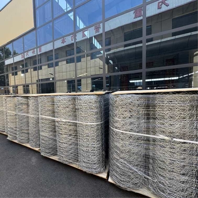 Galvanizli Gabion Tel Ağı Ruloları 80x100 Delik Boyutu 2.70mm Tel Diametri