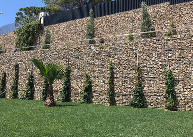 Peyzaj İnşaat İstinat Duvarı Gabion Sepetleri Yüksek Mukavemet